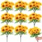 8 Pcs Fake Sunflower Bouquets, 11.8 in Artificial Sunflowers with Stems for Home, Kitchen, Table Centerpiece, DIY Decor